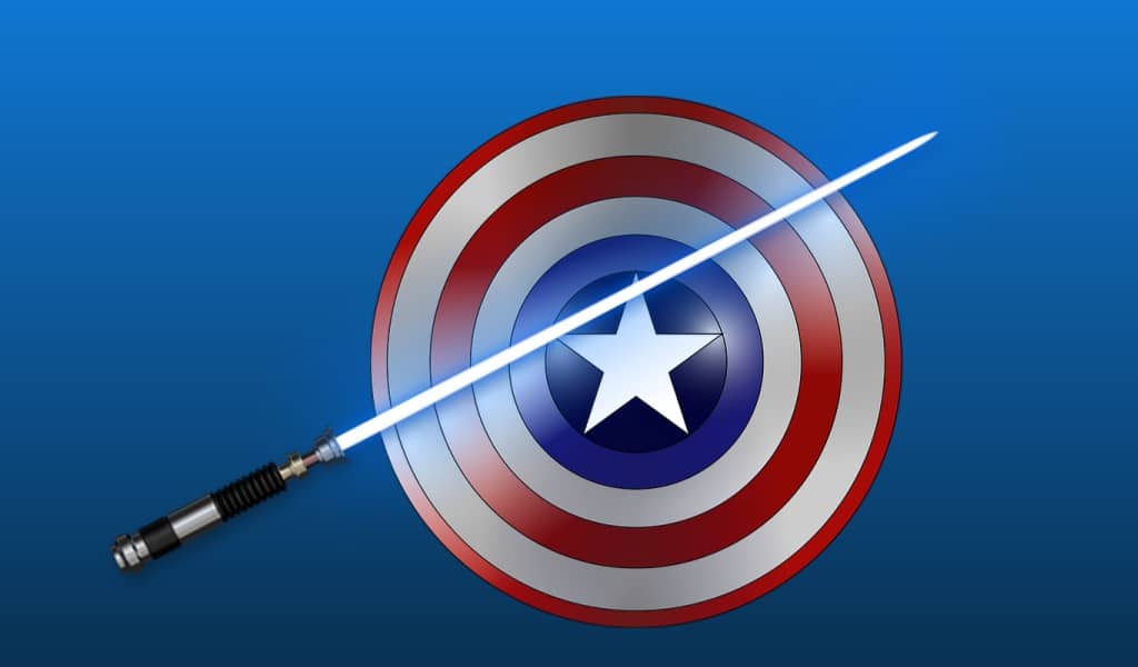 can lightsaber-cut captain america shield