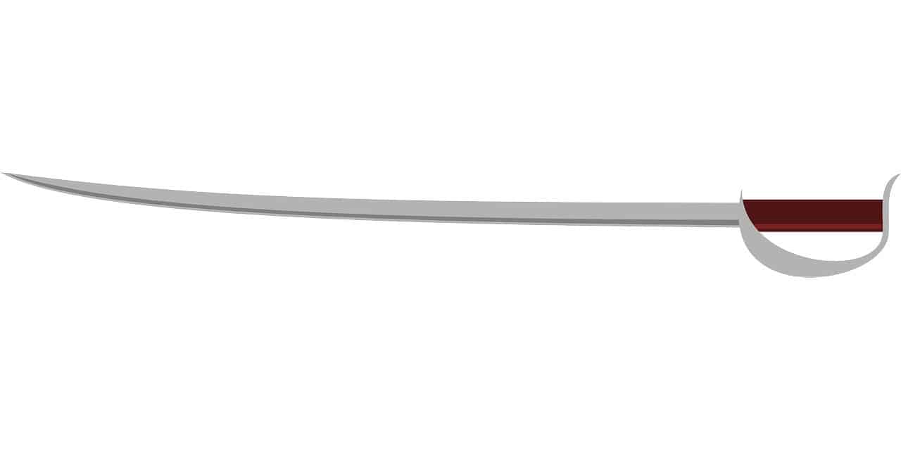 a white saber sword