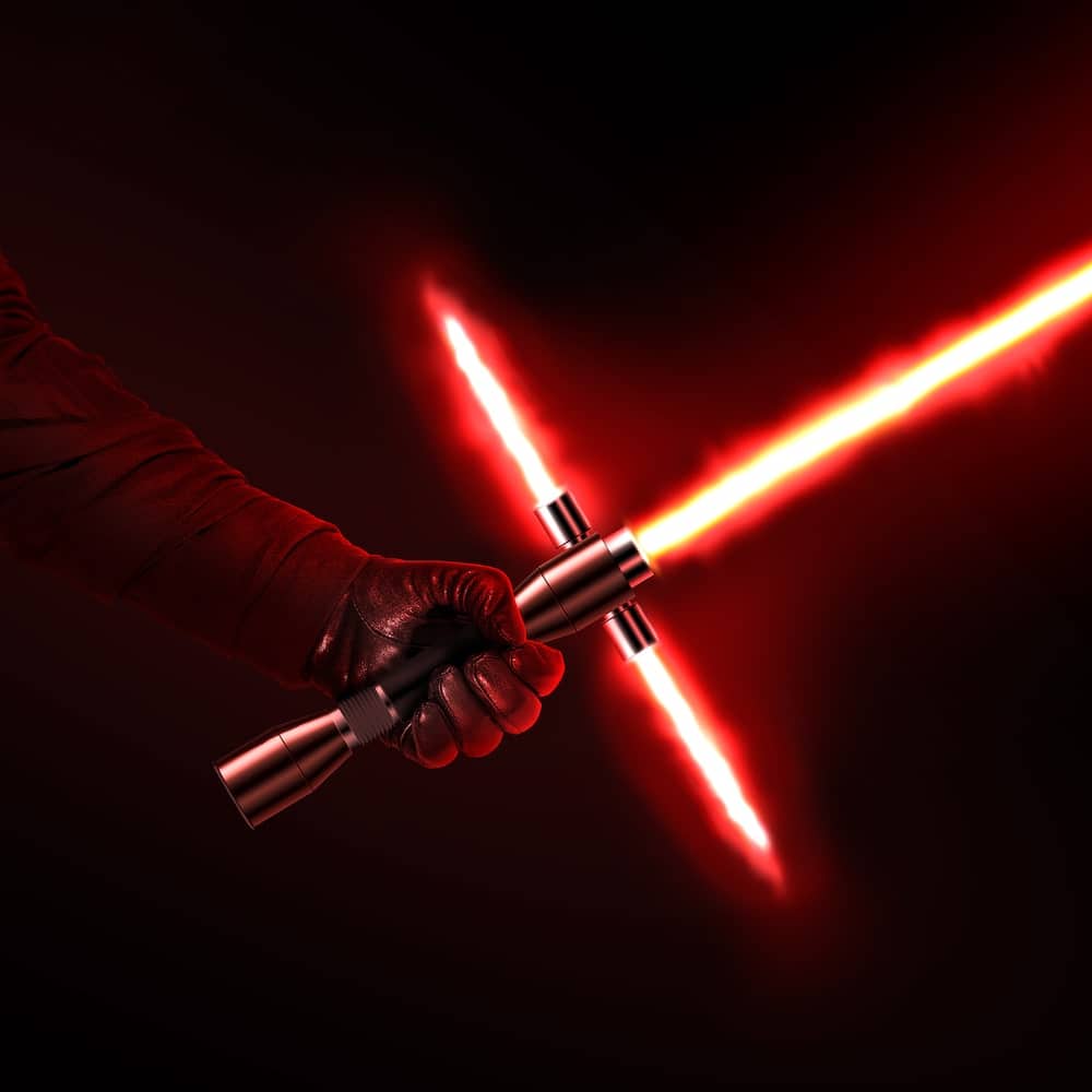 light red lightsaber