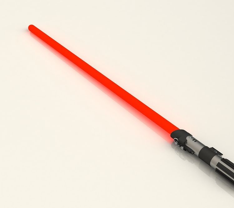 A red lightsaber