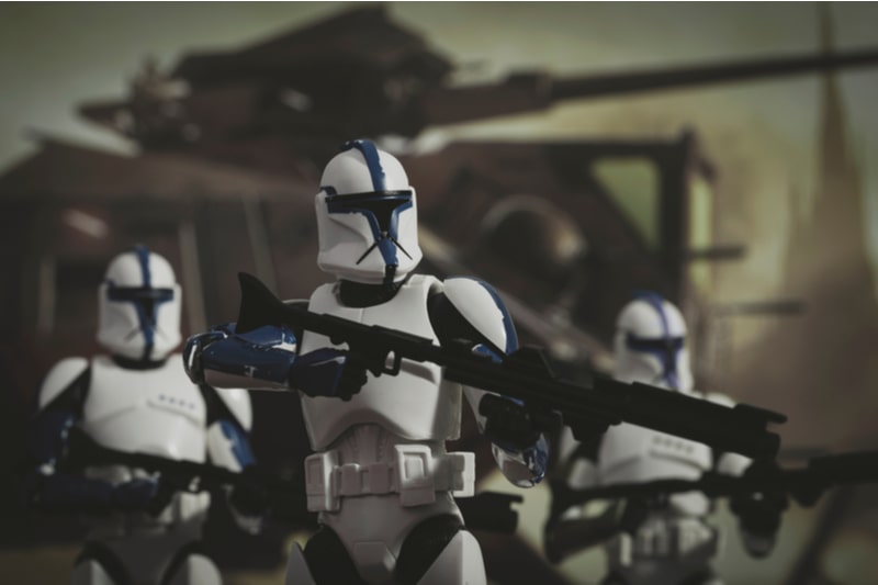 Clone Troopers in a battle