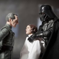 Grand Moff Tarkin, Princess Leia and Darth Vader