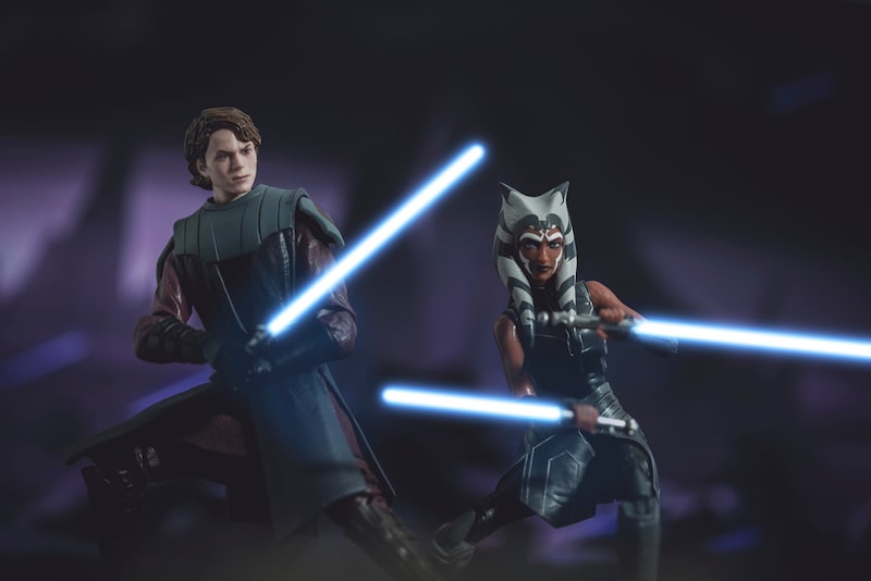 Jedi General Anakin Skywalker and his padawan Ahsoka Tano