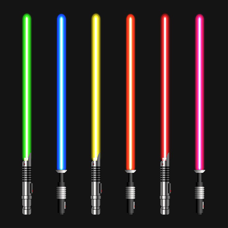 Blue vs. Green Lightsabers - May 4 Be With You