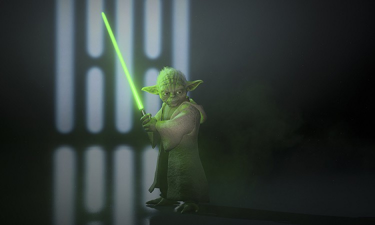 Yoda against Palpatine