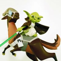 Yoda lightsaber fighting form