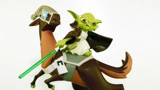 Yoda lightsaber fighting form