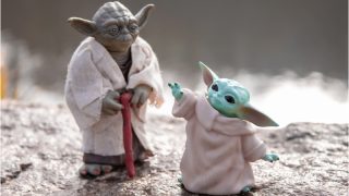 Baby Yoda and Yoda