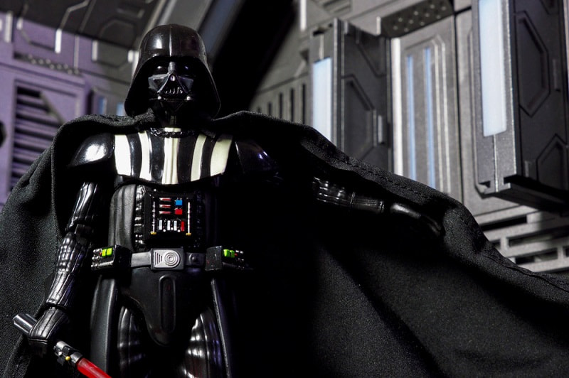 Darth Vader in his suit