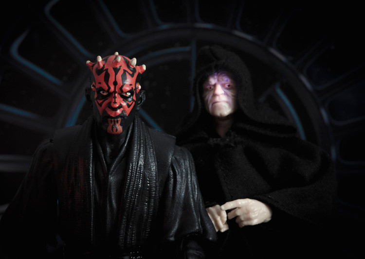 Darth Maul with Darth Sidious - Emperor Sheev Palpatine