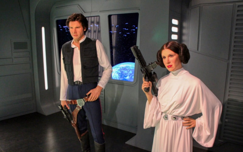 Han Solo and Princess Leia