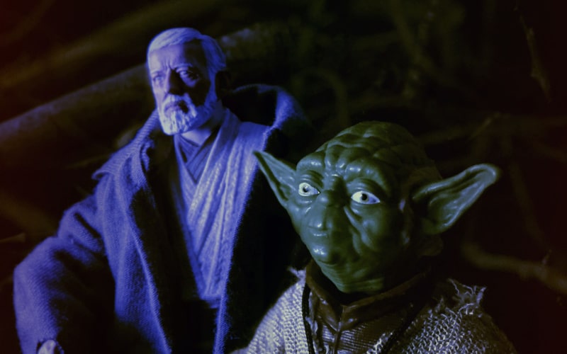 Obi Wan Kenobi along with Jedi Master Yoda