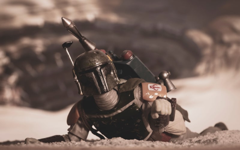 Boba struggled to survive in the Sarlacc pit