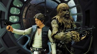 Han Solo and his Wookiee partner Chewbacca