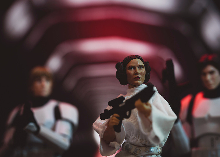 Princess Leia jailbreak on the Death Star in Star Wars A New Hope