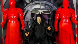 Palpatine crowning himself as the Emperor