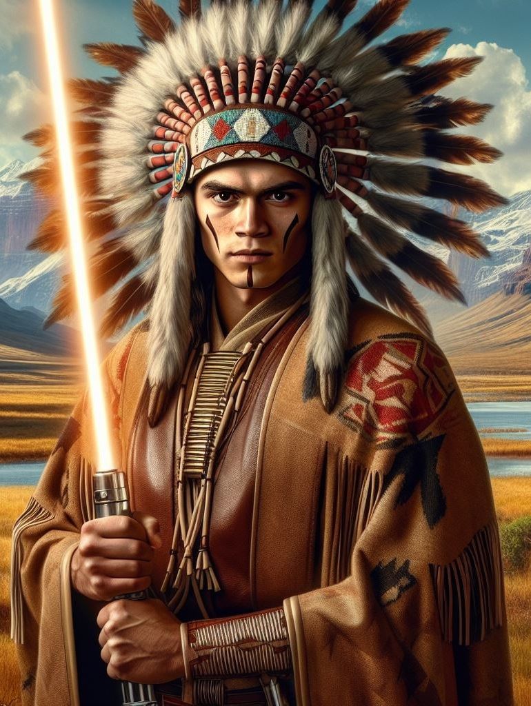 Anakin Skywalker as a American Indian