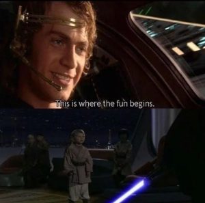 Anakin and his fun time