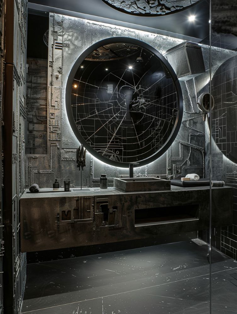 Bathroom with Star Wars theme