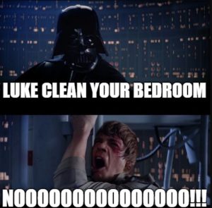 Clean your bedroom