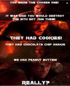 Dark side has cookies