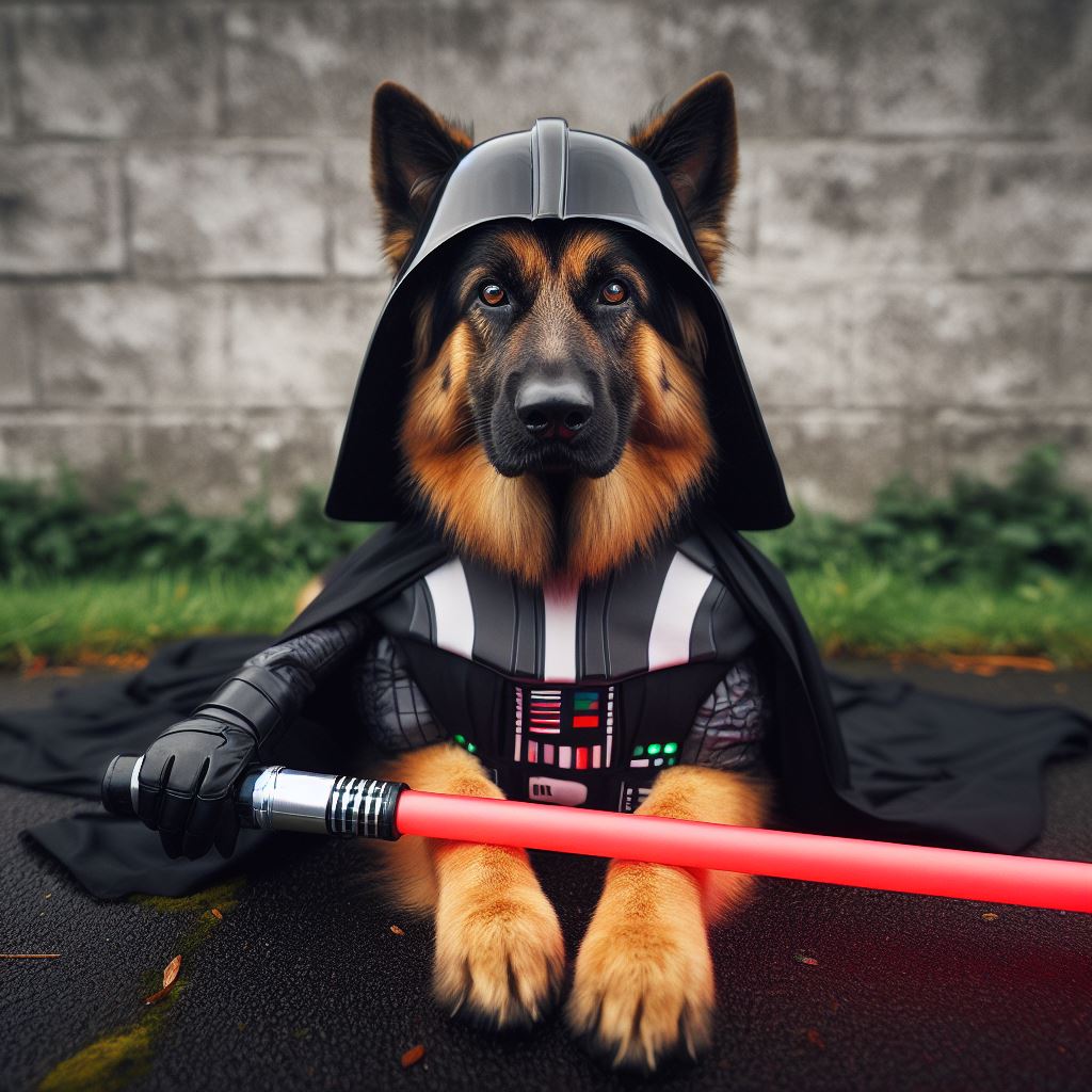 Darth Vader German dog version