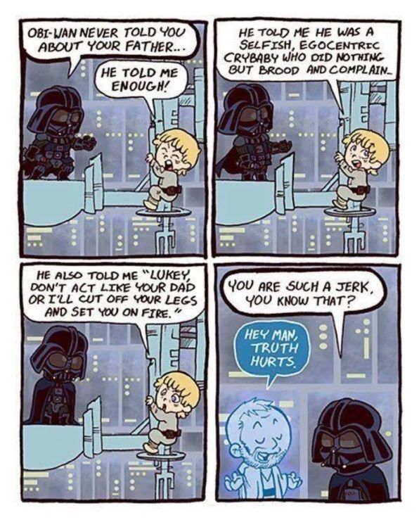Darth Vader and Luke from fan comics