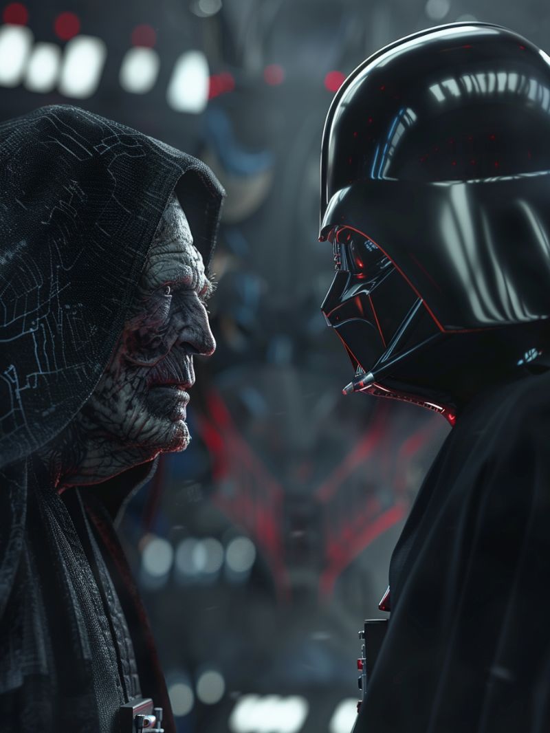 Darth Vader and Palpatine