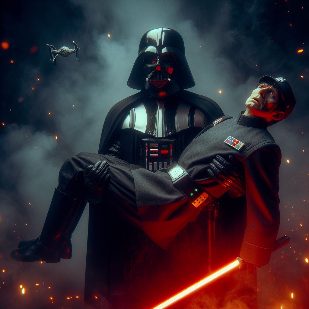 Darth Vader carry an Imperial General
