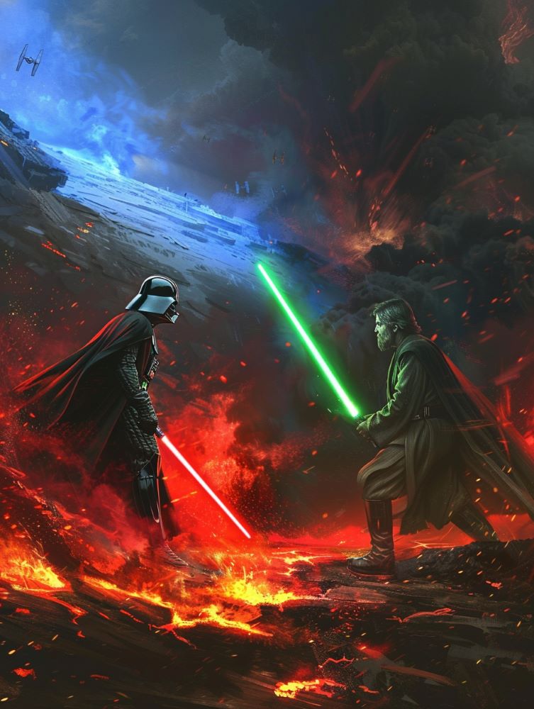 Darth Vader vs Obi-Wan
