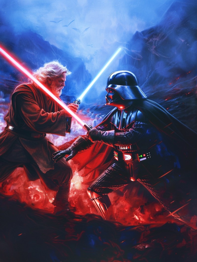 Darth Vader vs Obi-wan