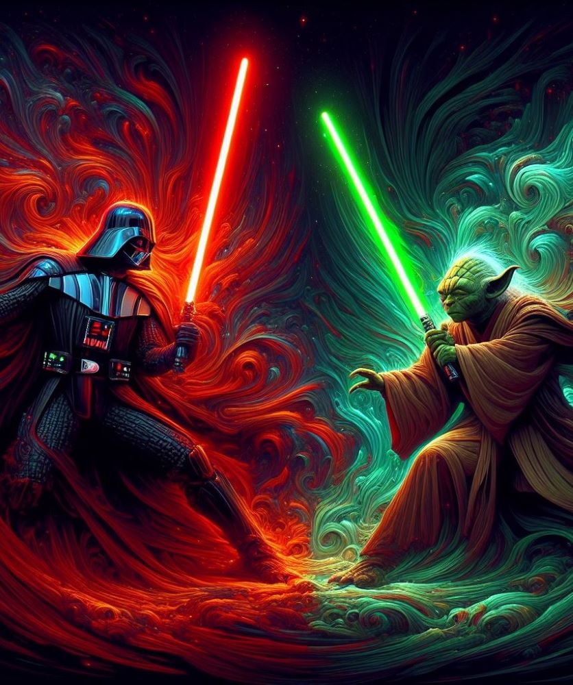 Darth Vader vs Yoda