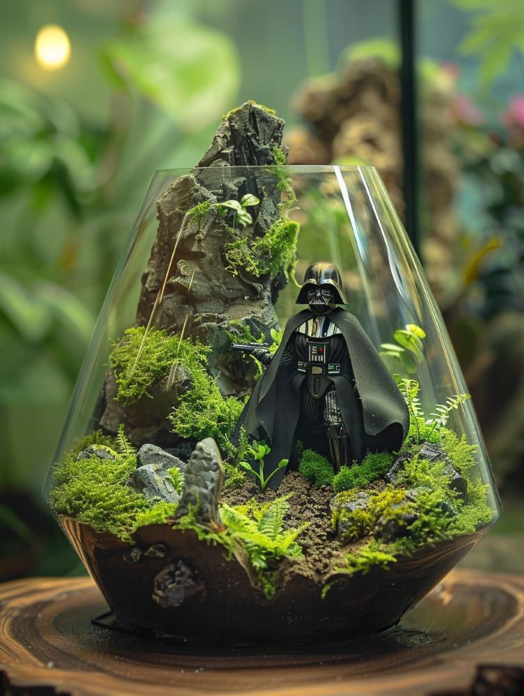 Darth Vader with terrarium
