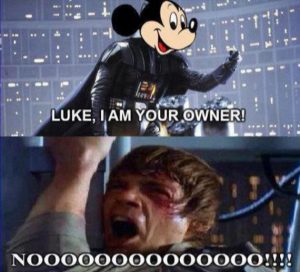 Disney owns Luke Skywalker
