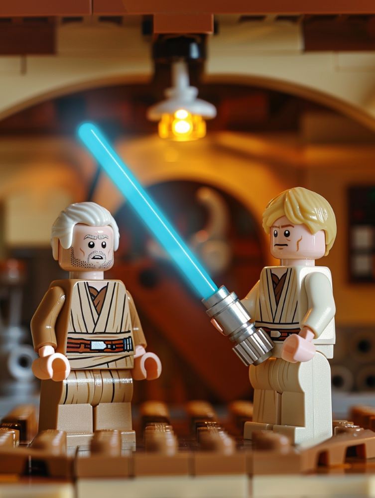 LEGO Obi-Wan and Luke Skywalker