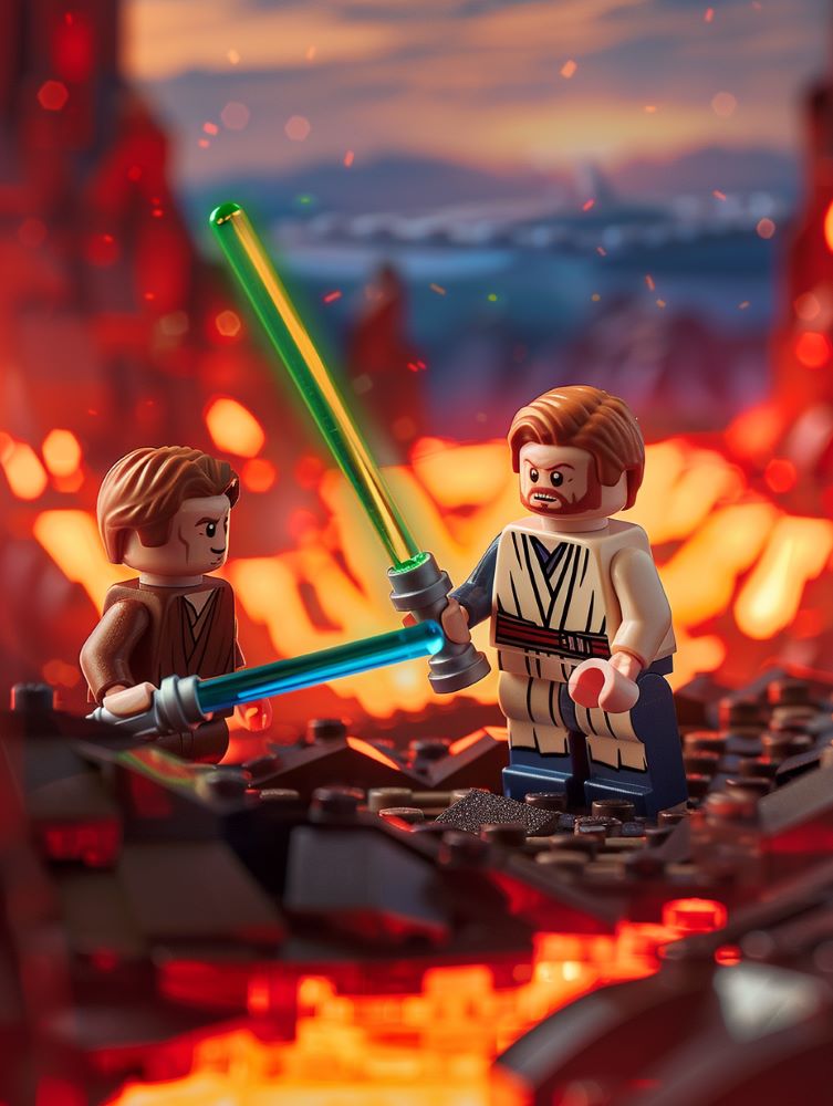 LEGO Obi-Wan vs Anakin