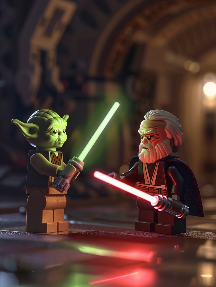LEGO Yoda vs Count Dooku