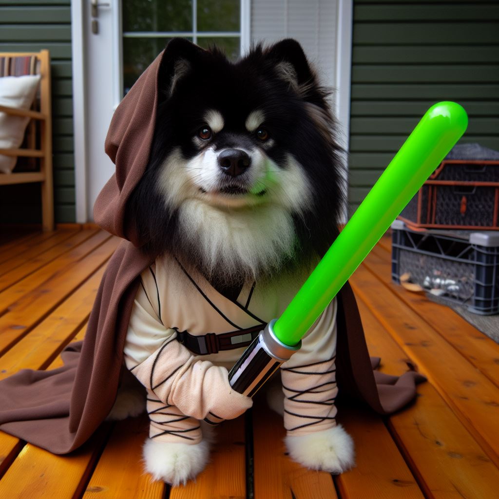 Luke Skywalker dog version