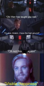 Luke knows Darth Vader weakness