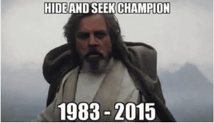 Luke the best hide and seek champion