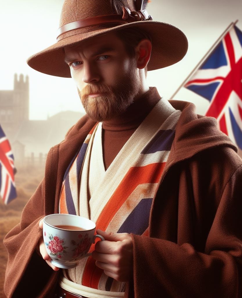 Obi-Wan Kenobi as an England man