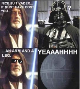 Obi-wan Kenobi vs Darth Vader