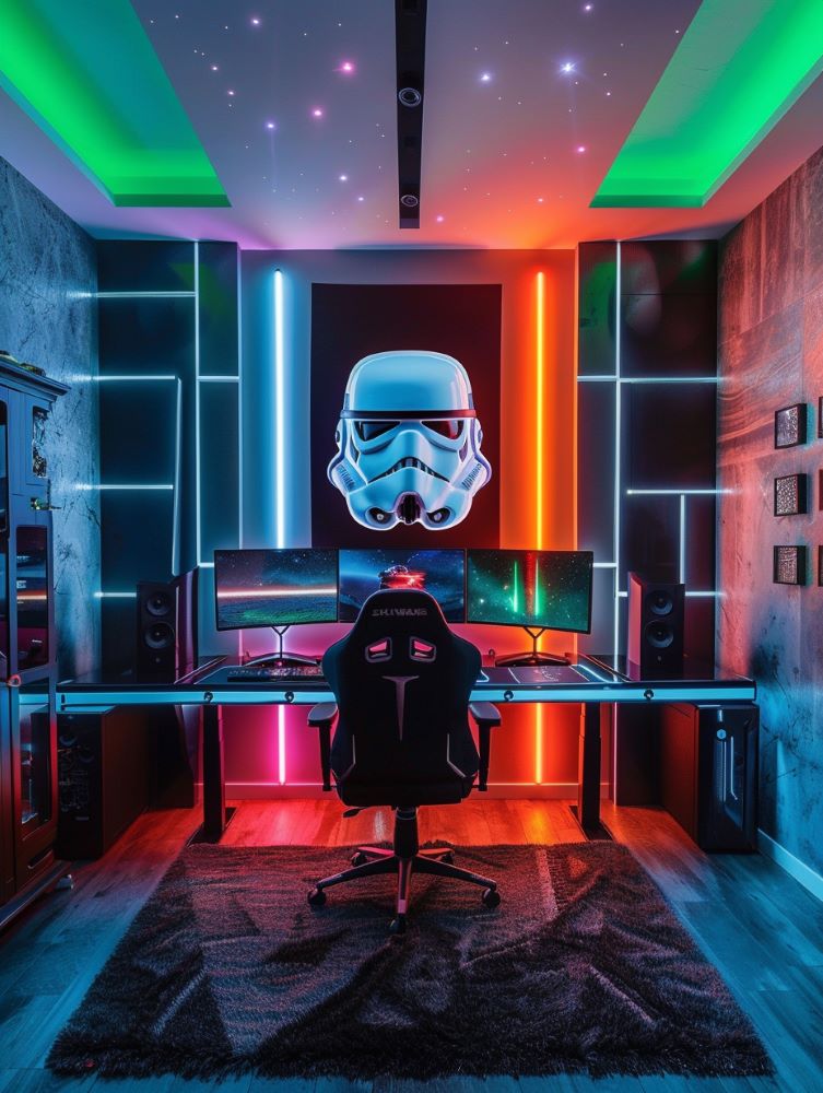 Stormtrooper gaming room