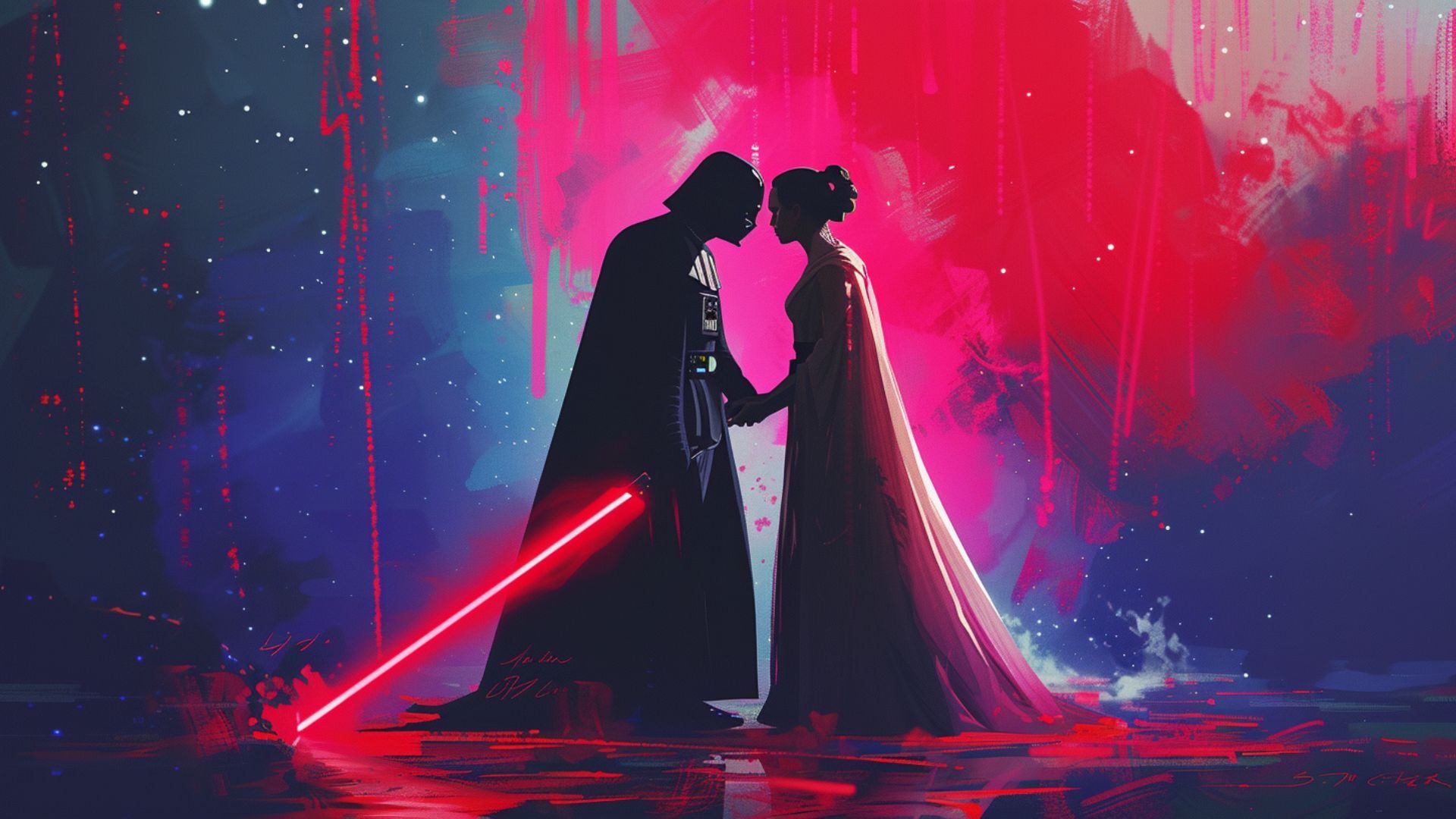 Darth Vader and Padme