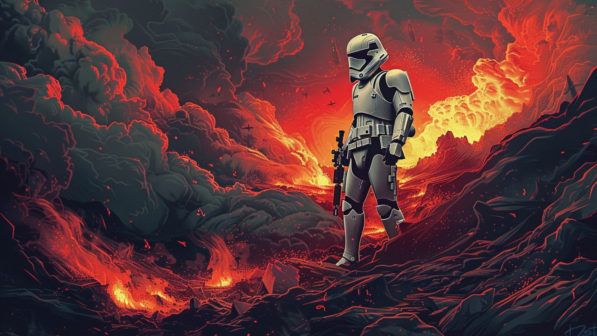 Stormtrooper on a volcano