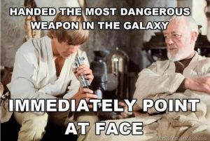 The dangerous weapon in the galactic