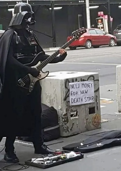 Vader asking funding for a new Death Star