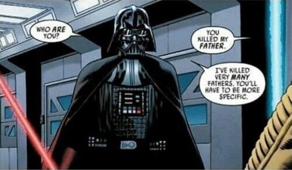 Vader has killed so many