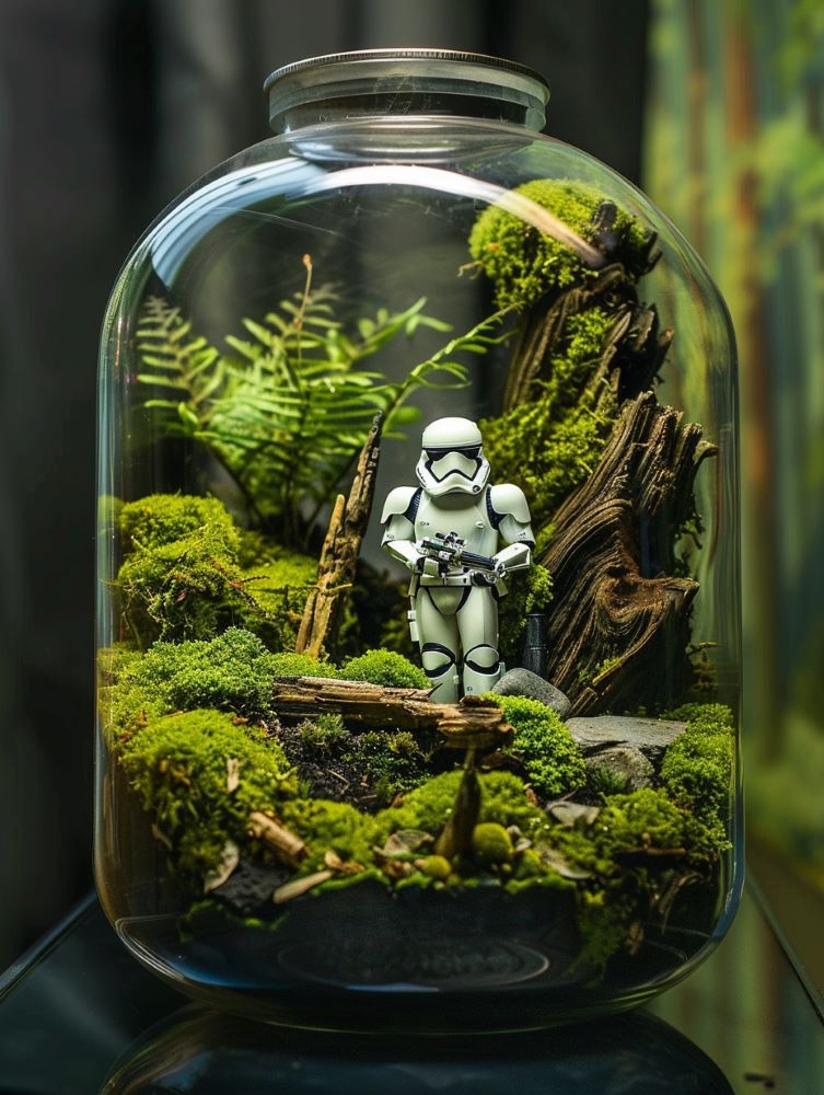 stormtrooper with terrarium
