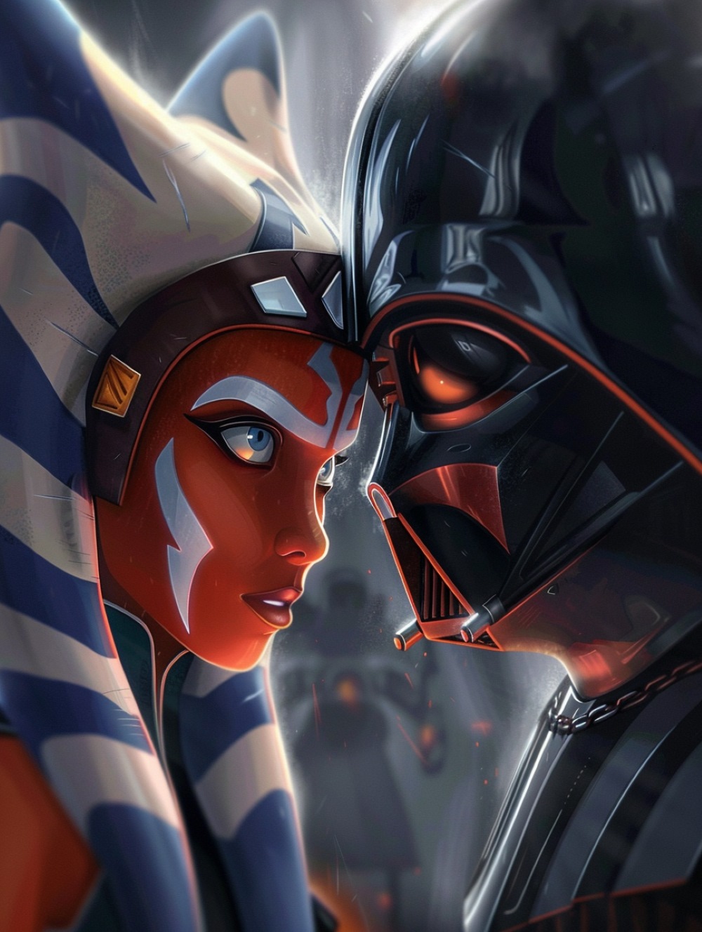 Ahsoka face-to-face Darth Vader